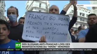 Â«Macron dÃ©gageÂ» : plusieurs slogans contre la France lancÃ©s pendant la marche du Hirak Ã  Alger