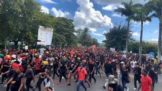 Guadeloupe marching in the largest protests in the history of the island Nov 27 against COVID vax