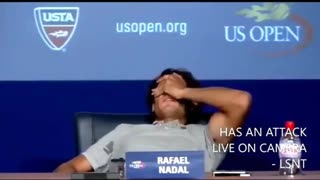 Rafael Nadal has an attack live on camera