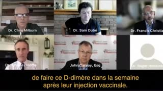 Le test D-DIMèRE, la vaccination et les risques de thrombose / phlébite (doublage VF)