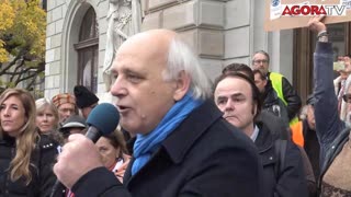 Jean-Dominique Michel, Chloé Frammery manifestation,Discours et Cortège à Genève du 13-11-2021