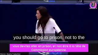 Poland MEP Ewa Zajaczkowska to Ursula Von der Leyen "You should be in prison" (vosten) (vostfr)