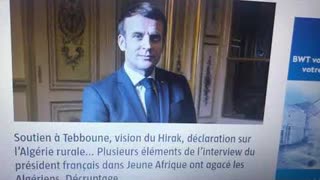 AlgÃ©rie - Macron le Satan qui soutient Tebboune - Le Hirak va vous niquez tous bande dâ€™enculÃ©s