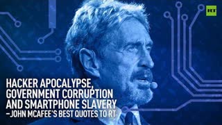 Gov't corruption and smartphone slavery â€“ John McAfee's best quotes to RT