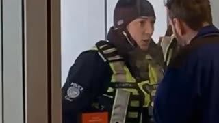 Police Intimidation Ottawa Cafe "Don't Open The Door!" Kyle Cardinal Feb.20 2022