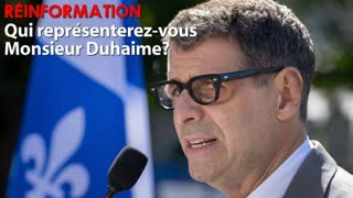 QUI REPRÃ‰SENTEREZ-VOUS MONSIEUR DUHAIME?