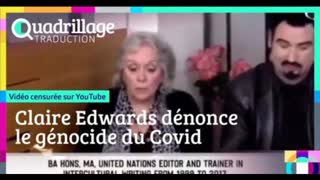 Claire Edwards dÃ©nonce le gÃ©nocide du Covid