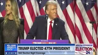 47th President Elect President Donald J. Trump Acceptance Speech 06NOV24