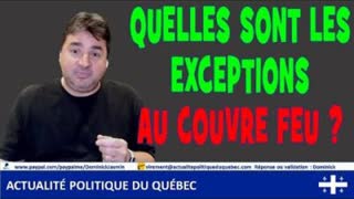 Guilbault nous explique les exceptions au couvre feu imposÃ© par QuÃ©bec