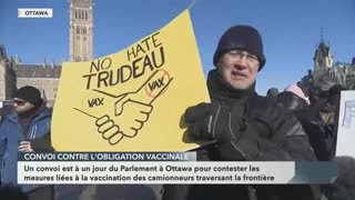 Protest in Ottawa Against Vaccine Mandates â€“ cpac - January 29, 2022