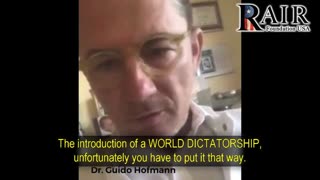 Dr. Guido Hofmann: Coronavirus is an introduction to a Worldwide Dictatorship