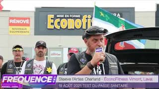 Steeve L'Artiss Charland - Manifestation EconoFitness Vimont, Laval.