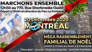 Marchons ensemble dimanche le 20 dÃ©cembre 770 rue Sherbrooke MontrÃ©al 12h30