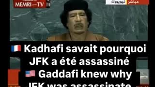 Kadhafi - JFK decided to inspect the Dimona nuclear power plant to check for nuclear bombs (vosten)