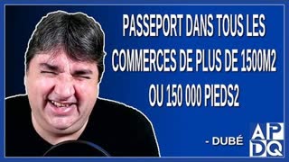 Câ€™est Ã  partir du 24 janvier que tous les commerces de plus de 1500m2 ou 150 000 pieds2 Dit DubÃ©