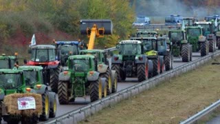 canada : TRACTOR BLOCKADE in support of the freedom convoy