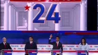 1: Vivek 0: Desantis - Republican debate 2023 - supporting TRUMP