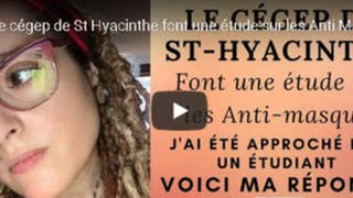 Le cÃ©gep de St Hyacinthe font une Ã©tude sur les Anti Masques