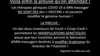 Les thÃ©rapies gÃ©niques Ã  ARN messager ne sont pas des Â« vaccins Â»