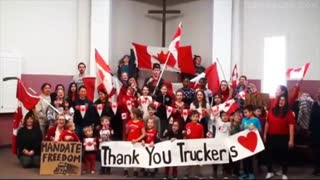 Canadian Children support Freedom Convoy