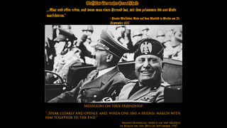 Mussolini's Entire Speech in Berlin, 28 September,1937