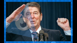 Jew Ronald Reagan Foretells Their Alien Hoax Will Jewnite the World