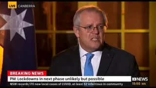 Antagonising Aust. prime minister announces 80% pop. vaxx target (30/7/21) 1 day before protests!