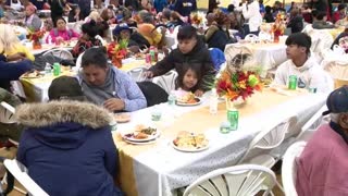 Illegals are getting all the free turkeys in New York City ... USA