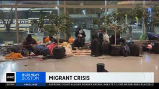 Logan Airport has now been turned into a shelter for illegal aliens in Boston.✈️