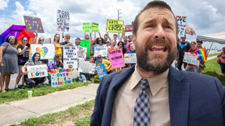 Protesting the Make America Straight Again Conference