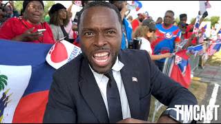 Interviewing Haitians Protesting outside Trump Rally