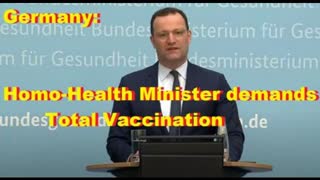 Germany: Homo-Health Minister demands Total Vaccination