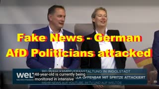 Fake News   German AfD Politicians attacked