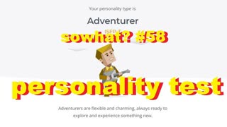 sowhat #58 - personality test