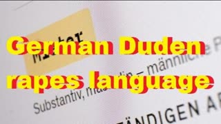 German Duden rapes language