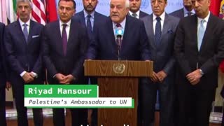 Nakba 2.0 - Palestine's Ambassador to the UN, Riyad Mansour, calls out Benjamin Netanyahu Lies