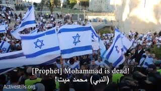 Jews in Israel shout "death to Arabs" & Promise a 2nd Nakba (Palestinian Holocaust)