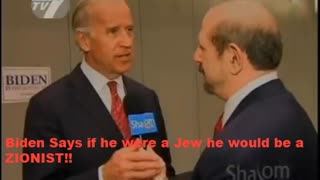 Biden Says if he were a Jew he would be a ZIONIST!!