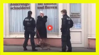 WOMAN ARRESTED IN GEMANY FOR NOT WEARING A MASK OUTDOORS!...