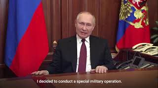 Putin Orders â€˜Demilitarisation & De-Nazification of Ukraineâ€™