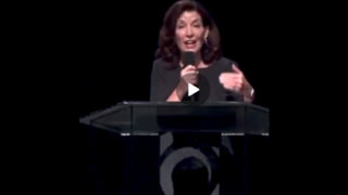 NY Governor Hochul proclaims, "The vaccine comes from God"..... YEAH her god SATAN!!!