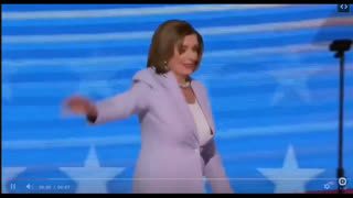 Toilet Paper Drops Out Of Pelosi's Pants Onstage at the DNC