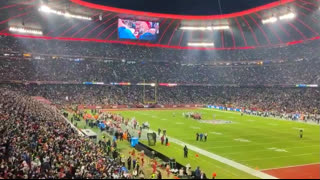 NFL Munich Germany Sports Center Sings "Country Roads" in Unison