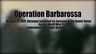 WW2 Operation Barbarossa Combat Footage