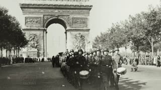 France 1940 Paris occupied by German Wehrmacht Notre Dame de Paris Arc de Triomphe La Tour Eiffel