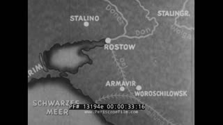 German Newsreel Assault on Armavir and Stavropol  Woroschilowsk 1942 silent film