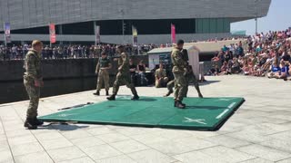 Royal Marines unarmed combat demo Liverpool