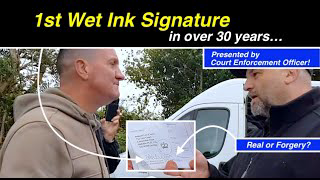 1st Wet Ink Court Signature Found In Cornwall