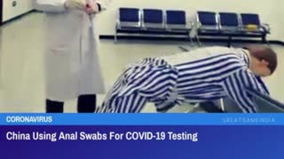 GROSS! Chinese Doctor Demonstrates How to Take Anal Swab