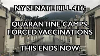 NY SB416: QUARANTINE CAMPS & FORCED VACCINATIONS - DO YOU LOVE FREEDOM ENOUGH? [BITCHUTE EXCLUSIVE]